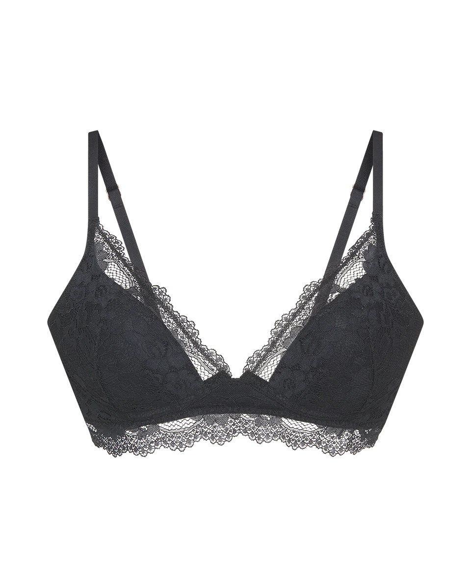 חזיית פוש אפ מתחרה רומנטית - BLACK - Image 7